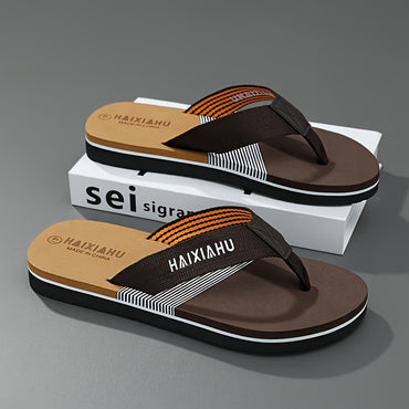 [New Style Men's Sandals] Summer New Style Men's Sandals | Wear-Resistant Beach Casual Slip-On Flip-Flops with Soft Sole for Outdoor Fashion