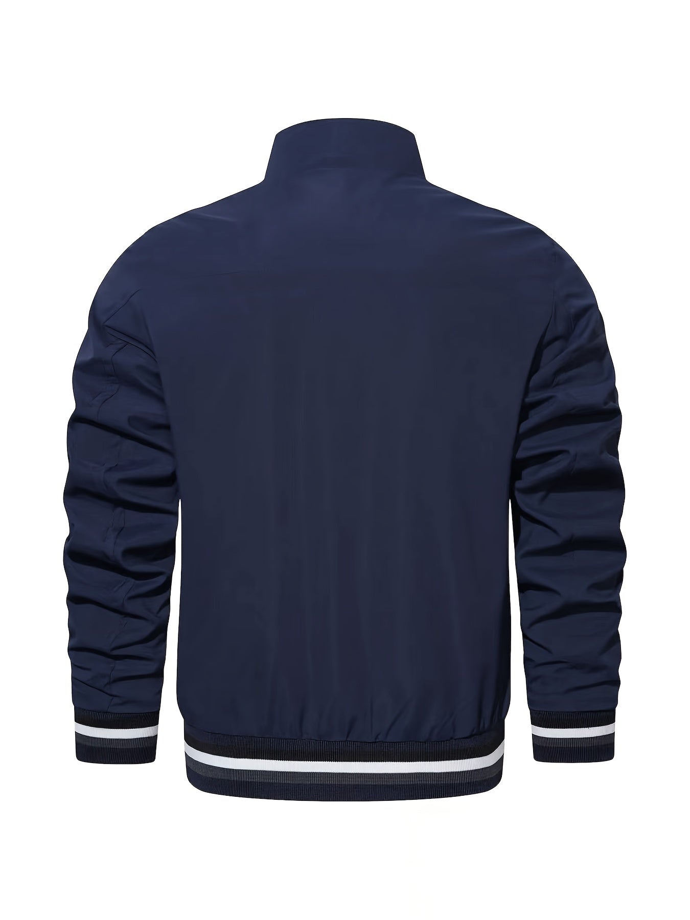 Men's Casual Baseball Jacket Coat Regular Fit College Hipster Windbreaker For Spring Autumn