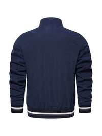 Men's Casual Baseball Jacket Coat Regular Fit College Hipster Windbreaker For Spring Autumn