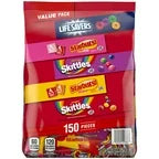 LIFE SAVERS Gummies, STARBURST Duos and Original & SKITTLES Wild Berry and Original Fun Size Chewy Bulk Candy Assortment, 3 lbs 4.42 oz oz Bag  150 pcs