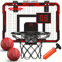 Indoor Basketball Hoop For Kids, Door Room Basketball Hoop, Mini Basketball Hoop With 2 Balls, Basketball Toys sea and beach accessories
