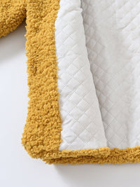 JOMAKE Girls' Winter Coat - Pastel Pink & Ombre Jacket with Button Front Closure, Soft Fleece-Lined Lapel Collar, Non-Stretchy Fabric for Everyday & Formal Events, Long Sleeve Casual Outerwear for School, Travel - Cute Korean