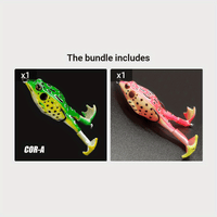 1pc ANFS Frog Leg Lure Fishing Reel - Soft Artificial Fish Bait with Multi-Color Options (Green, Brown, Black, Orange) for Bass & Panfish, Durable Plastic Design for Year-Round Fishing, Fishing Lure, Bass Fishing Lure, Realis