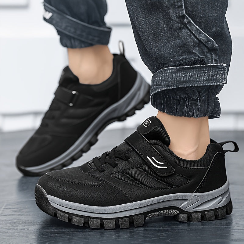 [Comfortable Casual Shoes] Breathable Men's Casual Shoes - Soft Sole, Elastic Shoelaces, Non Slip, Comfortable, Durable Walking Shoes
