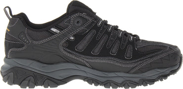 Skechers mens After Burn - Memory Fit Lace-up fashion sneakers, Black, 10.5 X-Wide US