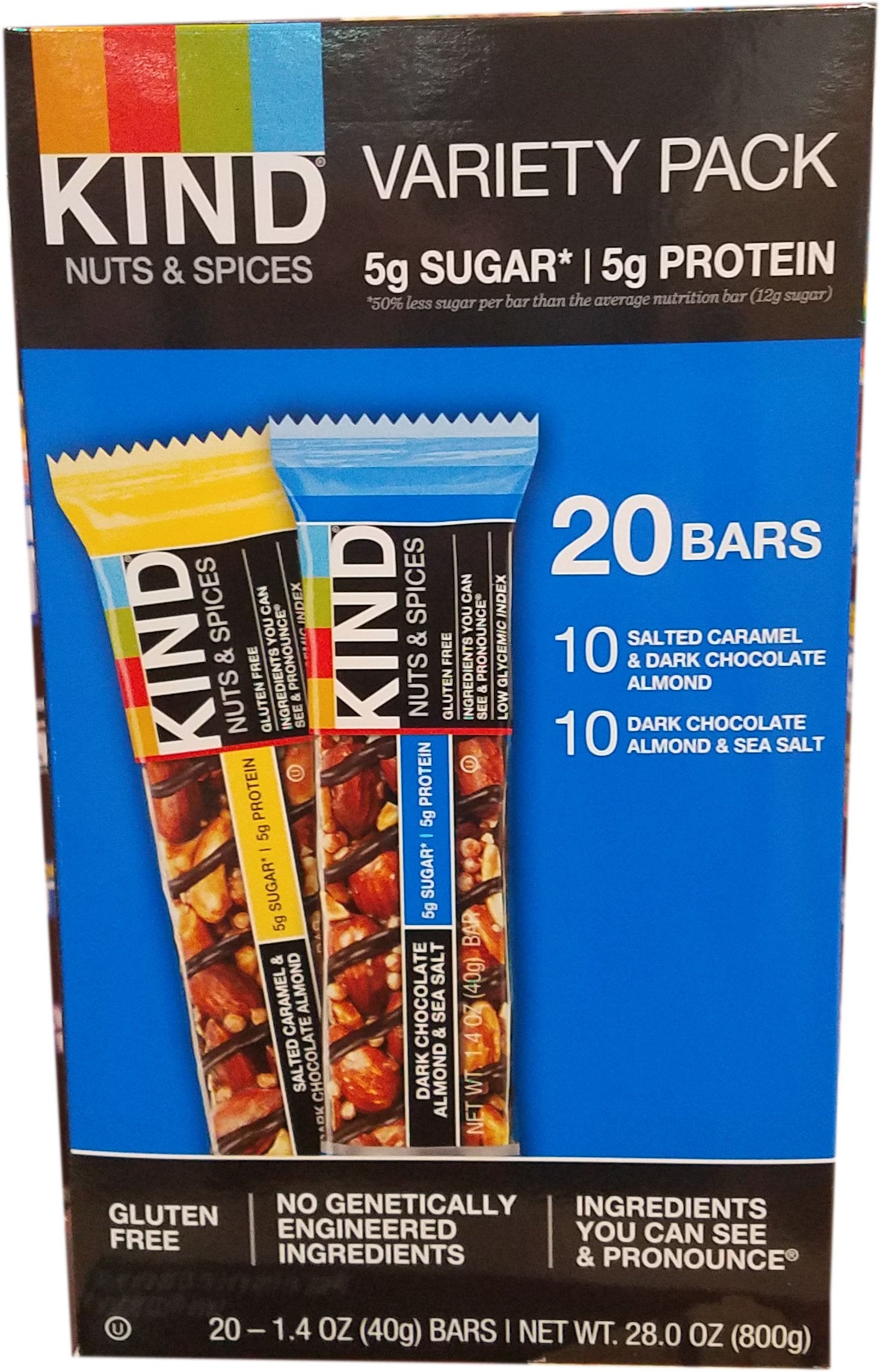 Kind Nut And Spices Bar Variety Pack, 20 Count