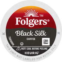 Folgers Black Silk Dark Roast Coffee, 72 Keurig K-Cup Pods