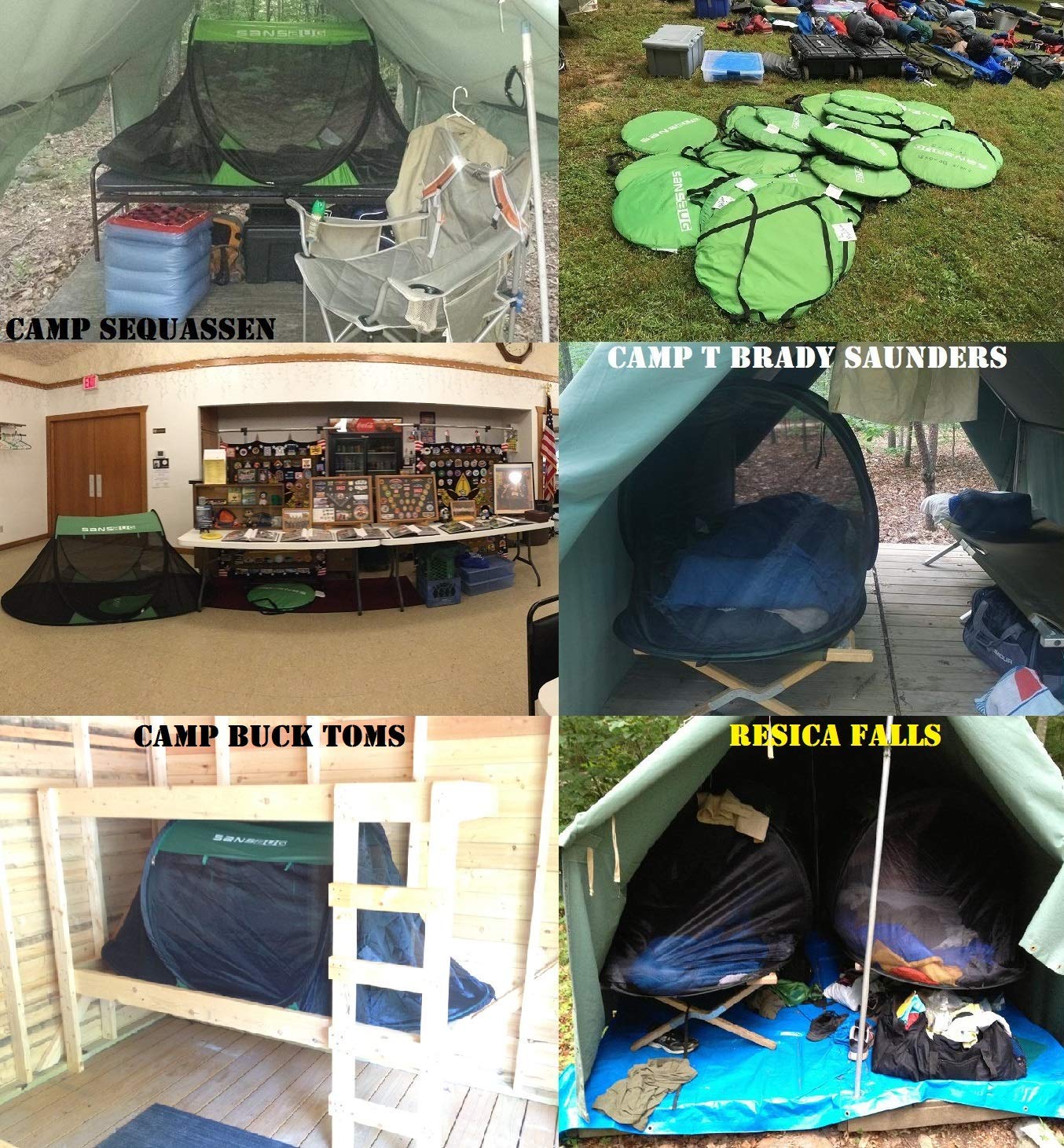 SANSBUG 1-Person Popup Screen Tent (Tarp Floor)
