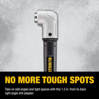 DEWALT Right Angle Attachment, Impact Ready, 1.5" (DWARA120)