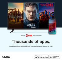 32-inch VIZIO 1080p Smart TV with AirPlay, Chromecast, Screen Mirroring, and 150+ Free Channels (Renewed)