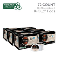 Tully's Coffee French Roast Keurig Single-Serve K-Cup Pods, Dark Roast Coffee, 72 Count (6 Packs of 12)