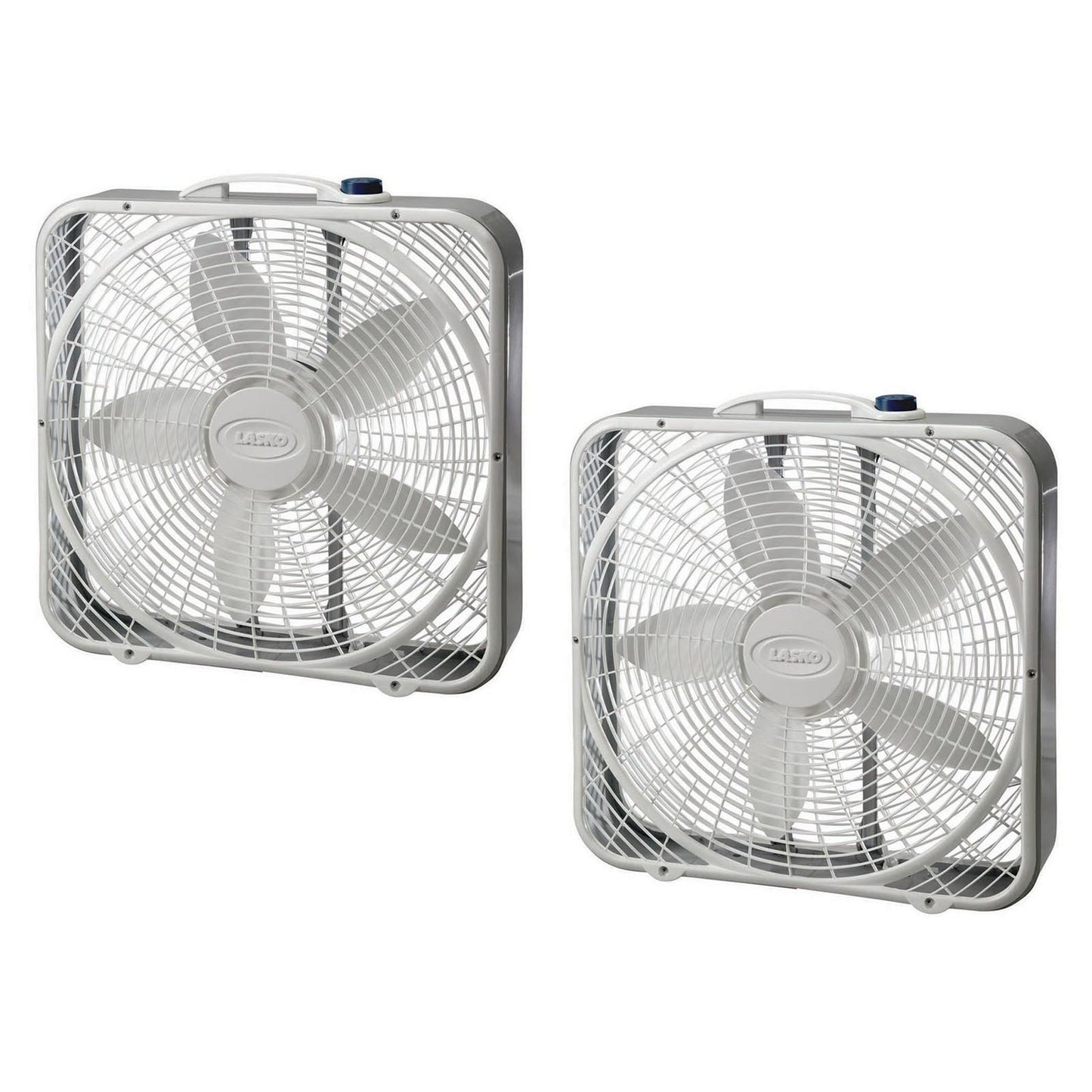 Lasko, White 3733 Box Fan, 3-Speed, Inch, 20"