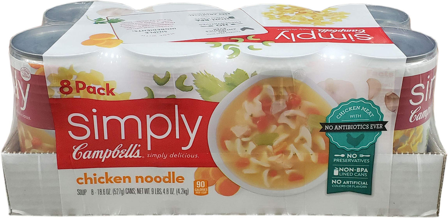 Campbell's Simply Campbell's Chiciken Noodles Soup, 148.8 Ounce