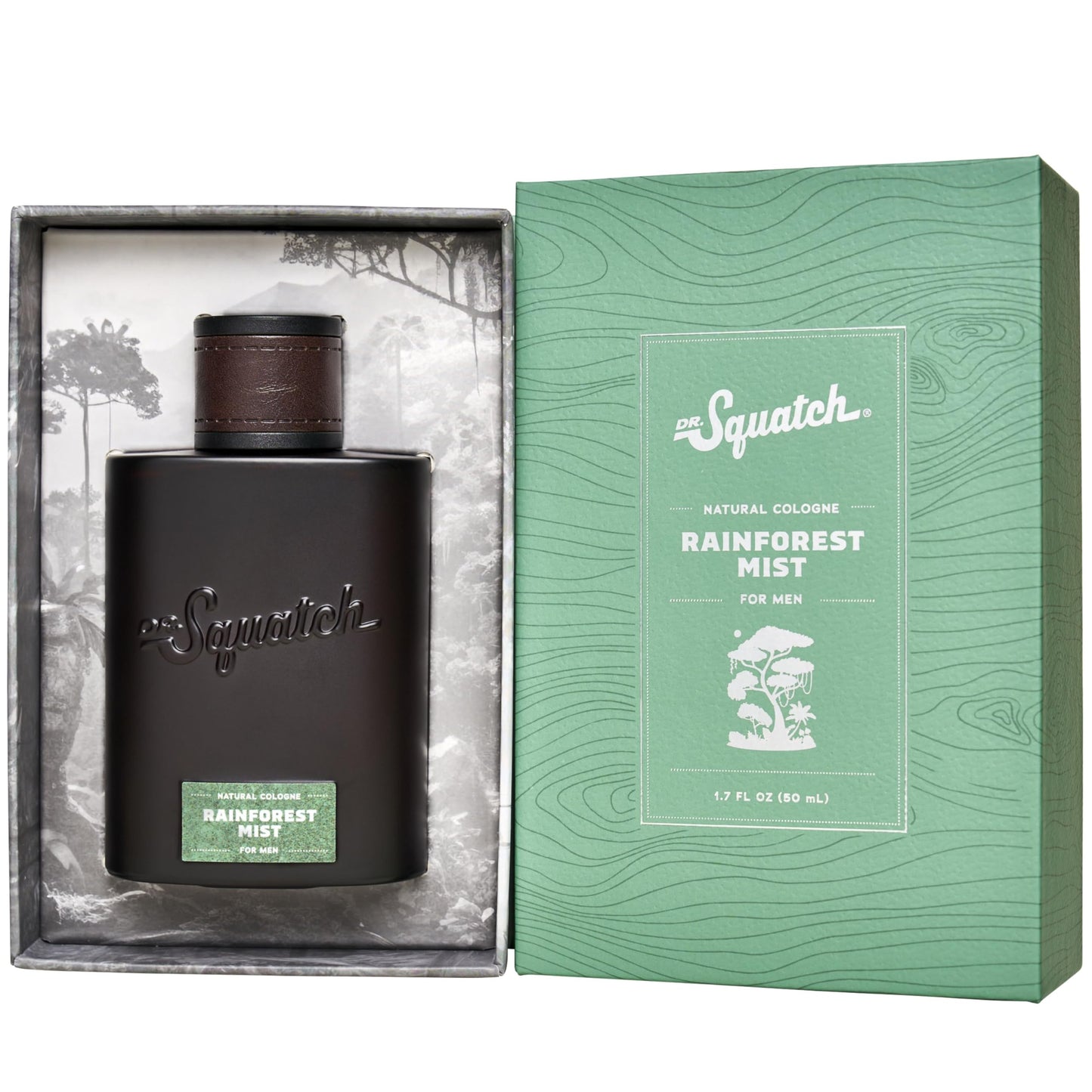 Dr. Squatch Men's Cologne Rainforest Mist - Natural Cologne Made With Sustainably-Sourced Ingredients - Manly Fragrance of Eucalyptus, Bergamot, and Cedarwood - Inspired by Rainforest Rapids Bar Soap