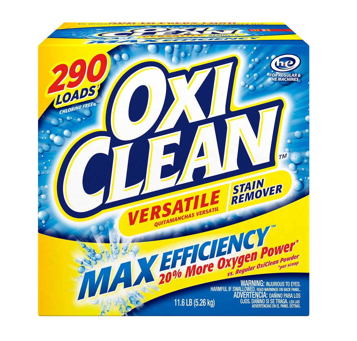 OxiClean Versatile Stain Remover 290 loads (11.6 lbs)