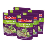 Mahatma Ready to Heat Cilantro Limón–Flavored Jasmine Rice, Precooked Rice, Microwaveable in 90 Seconds, 8.8 Ounces, Pack of 6