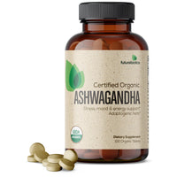 Futurebiotics Certified Organic Ashwagandha, Stress Mood & Energy Support Adaptogenic Herb, Non-GMO, 100 Organic Tablets