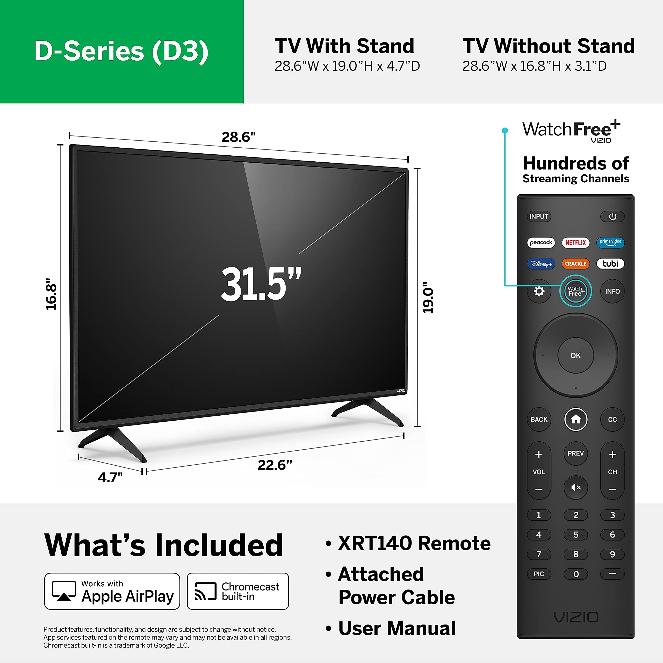 32 inch Vizio smart hot tv