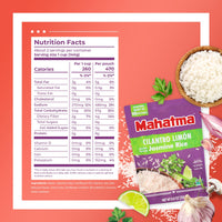 Mahatma Ready to Heat Cilantro Limón–Flavored Jasmine Rice, Precooked Rice, Microwaveable in 90 Seconds, 8.8 Ounces, Pack of 6