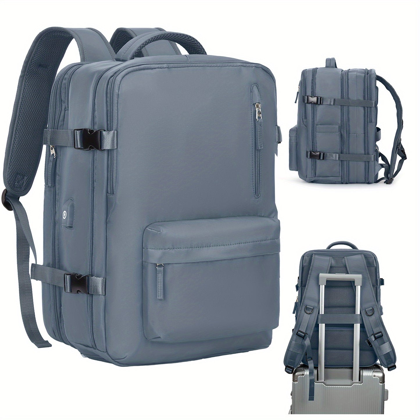 Large Capacity Multifunctional Leisure Backpack for Travel, with Dry Wet Separation Layer and Independent Shoe Compartment, and Anti-Theft Zipper Pocket, Lightweight and Portable, Suitable for Trave