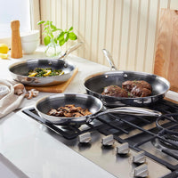 Henckels Paradigm 3-pc Stainless Steel Nonstick Fry Pan Set