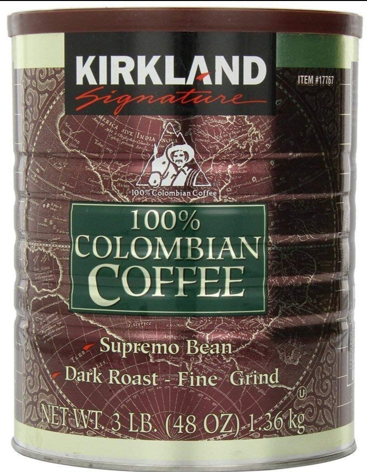 Kirkland Signature 100 Colombian 3 Pound, Coffee, 48 Oz