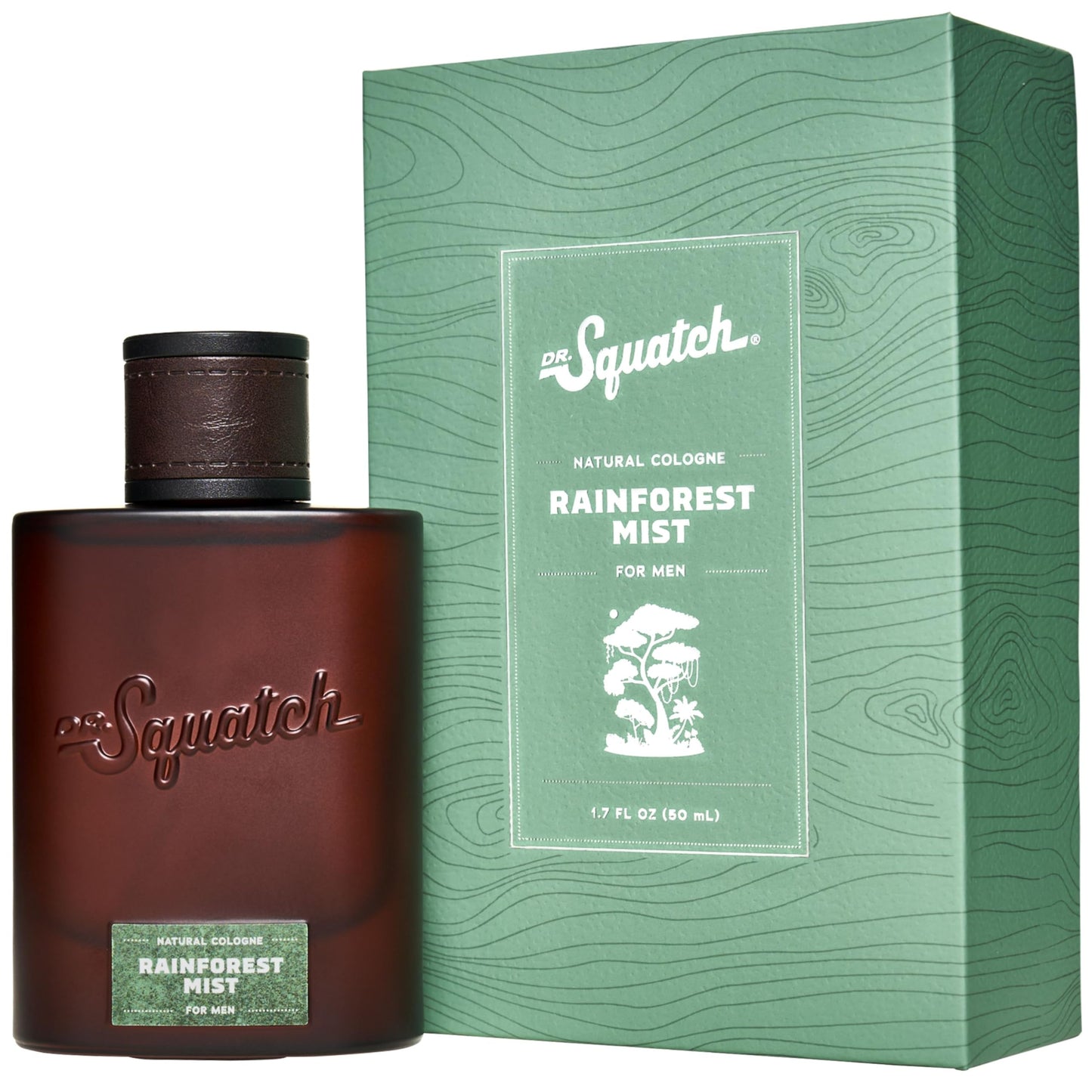 Dr. Squatch Men's Cologne Rainforest Mist - Natural Cologne Made With Sustainably-Sourced Ingredients - Manly Fragrance of Eucalyptus, Bergamot, and Cedarwood - Inspired by Rainforest Rapids Bar Soap