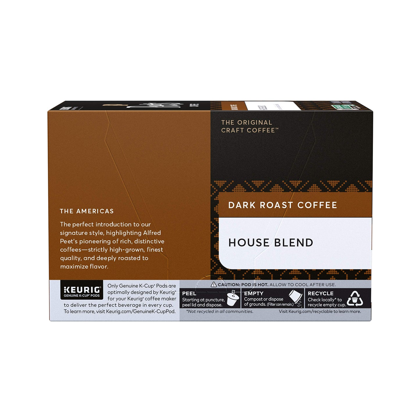 Peet’s Coffee House Blend K-Cup Coffee Pods for Keurig Brewers, Dark Roast, 10 Pods