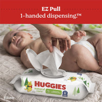 Huggies Natural Care Sensitive Baby Wipes, Unscented, Hypoallergenic, 6 Flip-Top Packs (288 Wipes Total)