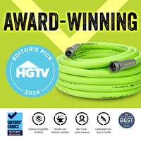 Flexzilla Garden Hose 5/8 in. x 50 ft, Heavy Duty, Lightweight, Drinking Water Safe, ZillaGreen - HFZG550YW-E