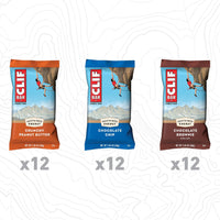 CLIF BAR - Variety Pack - Made with Organic Oats - 10-11g Protein - Non-GMO - Plant Based - Energy Bars - 2.4 oz. (36 Count)