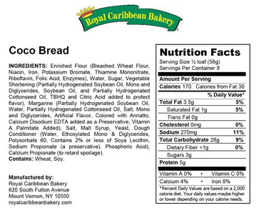 Jamaican Style Coco Bread, 16. Oz. (2 Packs)