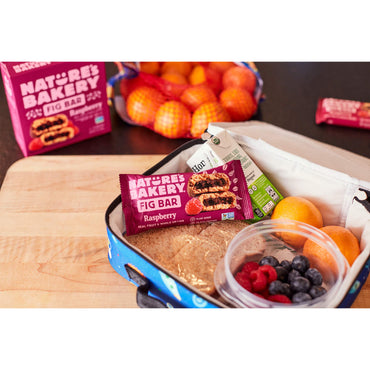 Nature’s Bakery Whole Wheat Fig Bars, Raspberry, Real Fruit, Vegan, Non-GMO, Snack bar, 1 box with 12 twin packs (12 twin packs) (1501080090)