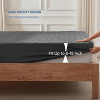 BEDLORE Waterproof Mattress Protector,  Mattress Pad Noiseless with Deep Pocket Proof Bed Mattress Cover Washable for Home, Bedroom