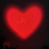 Red Heart Projection Mood Light, Party Atmosphere, Mood Lighting, Contemporary Light, Stylish Decor, Compact Design, Durable Material, Tabletop Light, Projection Lamp, Home Decorators, Cozy Ambiance