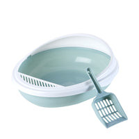 Pet Semi-Enclosed Cat Litter Box Detachable Cat Toilet with Cat Litter Shovel - For Cat Owners - Easy Cleaning & Odor Control - Suitable for Indoor Cats - Great Gift for Cat Lovers
