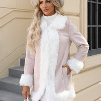 Super-Soft Glamorous Faux Fur Solid Coat - Stylish Long Sleeve Thermal Wear for All-Season Warmth - Perfect Womens Clothing for Fall & Winter