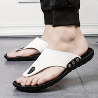 Men's Summer Rome Flip Flop Beach Sandals Comfortable T-Strap Open Toe Slipper Men Slippers