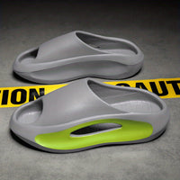 Men's Slippers Anti-collision Design Stepping On Feces Feeling Slippers Men's Bath Home Thickened Sole Heightened Sandals And Slippers Women