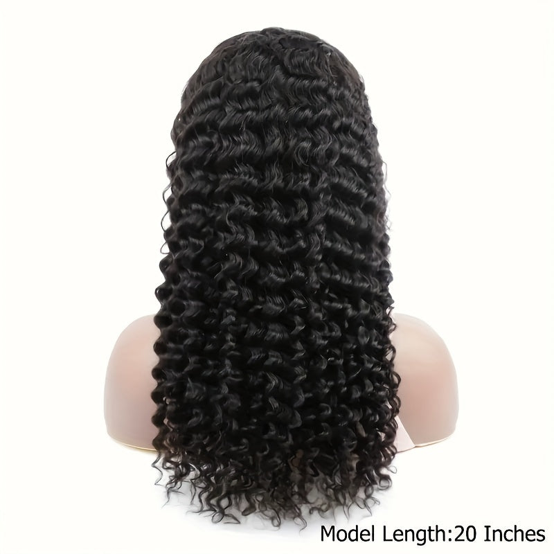 Doheroine Deep Wave 360 HD Lace Wig - 180% Density with Pre-Plucked Baby Hair for a Natural, Voluminous Look