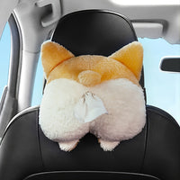 [One Cute Corgi Tissue Box] Cute Corgi Car Tissue Box: Add Some Fun To Your Ride!