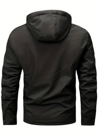 Men's Warm Fleece Casual Winter Hooded Jacket Coat For Outdoor Activities