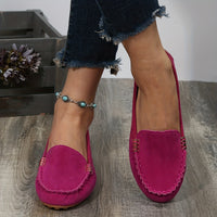 [Comfortable Loafers] Comfortable Round Toe Loafers | Women's Solid Slip On Shoes, Women's Footwear