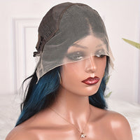 Blue Highlight Body Wave Luxury Wig - 13x4 HD Lace, 180% Density | Brazilian Remy for Ultimate Style & Comfort