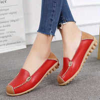 Lightweight Non Slip Women's Slip On Flat Loafers, Stitched Colorblock Walking Shoes