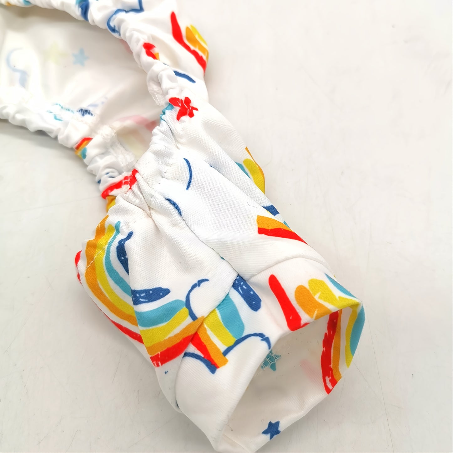 1pc Cozy Rainbow Print Pet Pajama Suit - Soft, Warm, and Comfortable Dog and Cat Clothes for a Peaceful Night's Sleep with Adorable Design and Easy Care