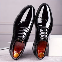 Men's Dress Shoes Classic Modern Formal Business Oxford Comfortable Tuxedo Casual Lace Up Derbys Shoes for Men Father's Day Gift