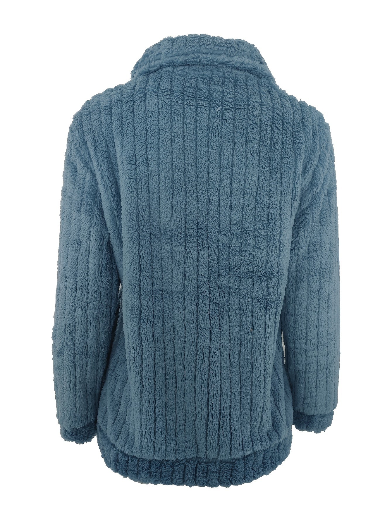 Women's Luxurious Fuzzy Coat - Toasty Elegance, Chic Open Front Design, Long Sleeve Comfort, Versatile for Casual & Formal Occasions - Cozy Fashion Outerwear