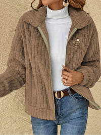 Women's Luxurious Fuzzy Coat - Toasty Elegance, Chic Open Front Design, Long Sleeve Comfort, Versatile for Casual & Formal Occasions - Cozy Fashion Outerwear
