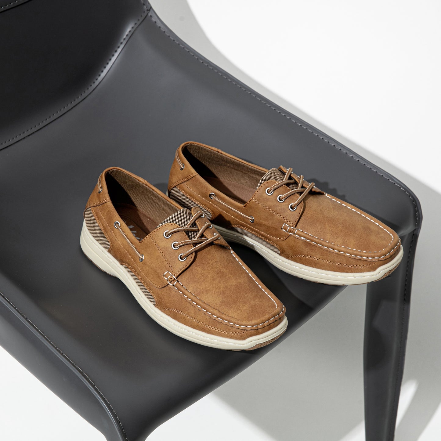 Men's Solid Colour Loafer Shoes, Comfy Non Slip Rubber Sole Casual Durable Dress Shoes, Men's Footwear